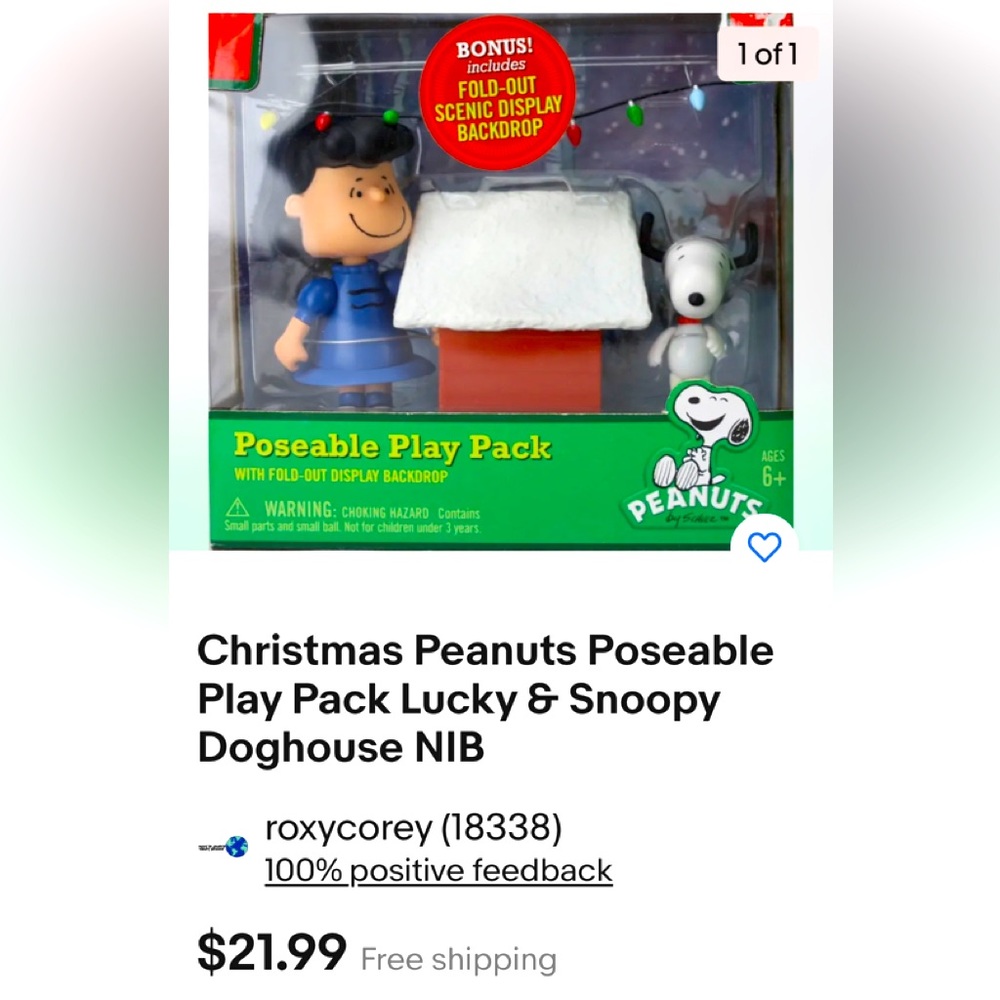 Peanuts poseable play pack 2011 Lucy and Snoopy